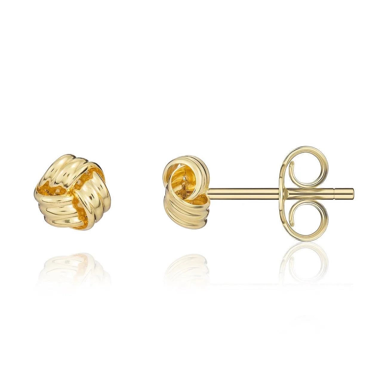 18ct Yellow Gold Knot Earrings