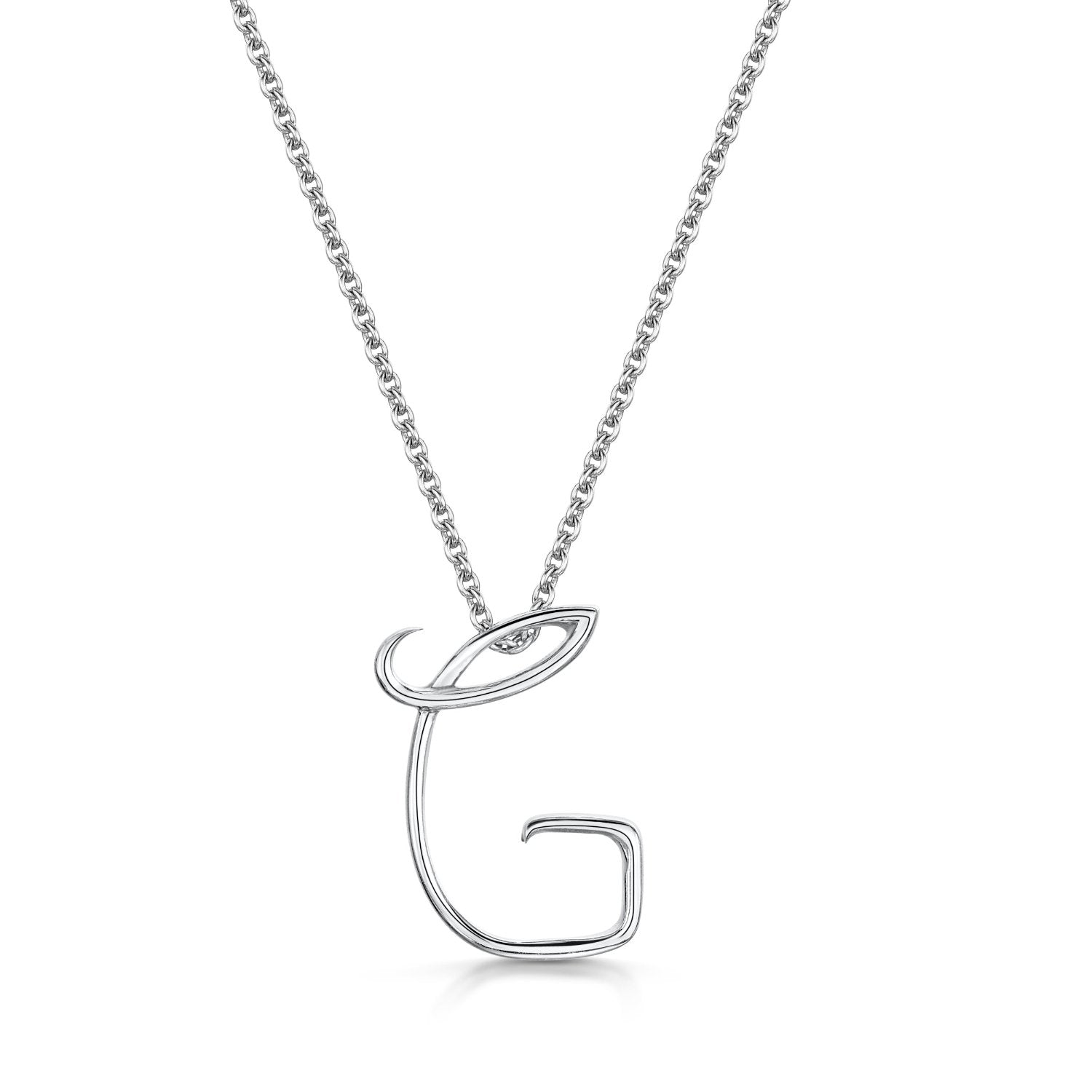 Letter G Initial Pendant & Chain