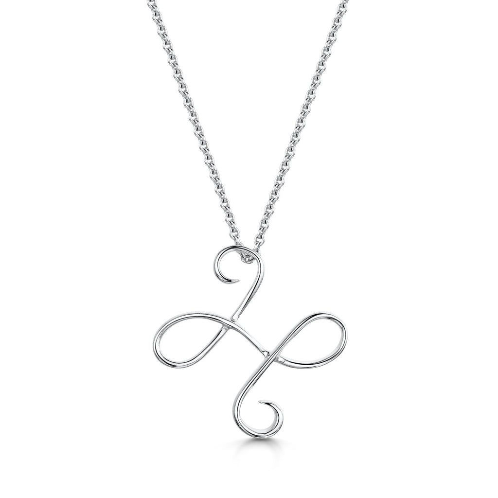 Letter H Initial Pendant & Chain