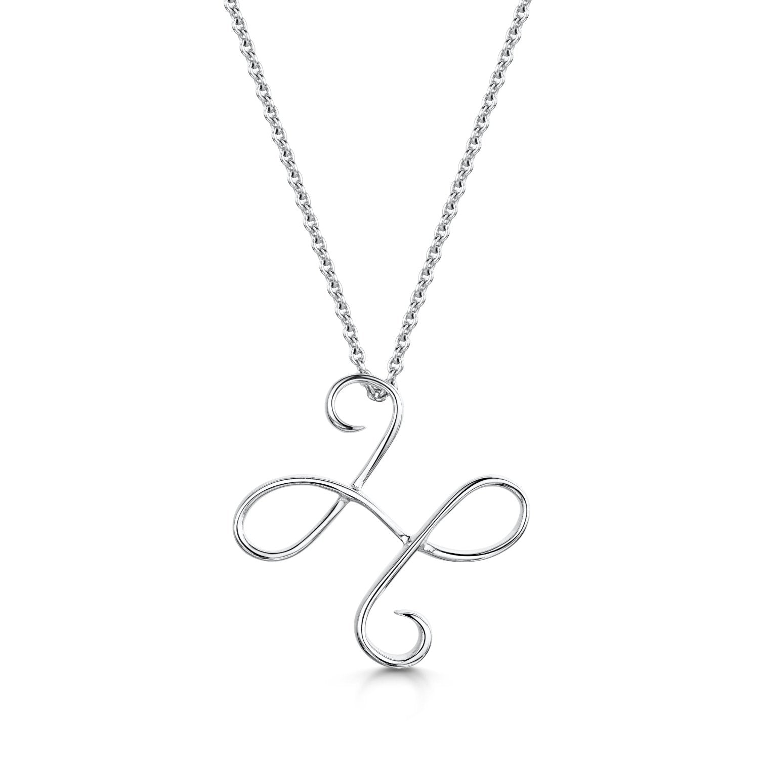 Letter H Initial Pendant & Chain