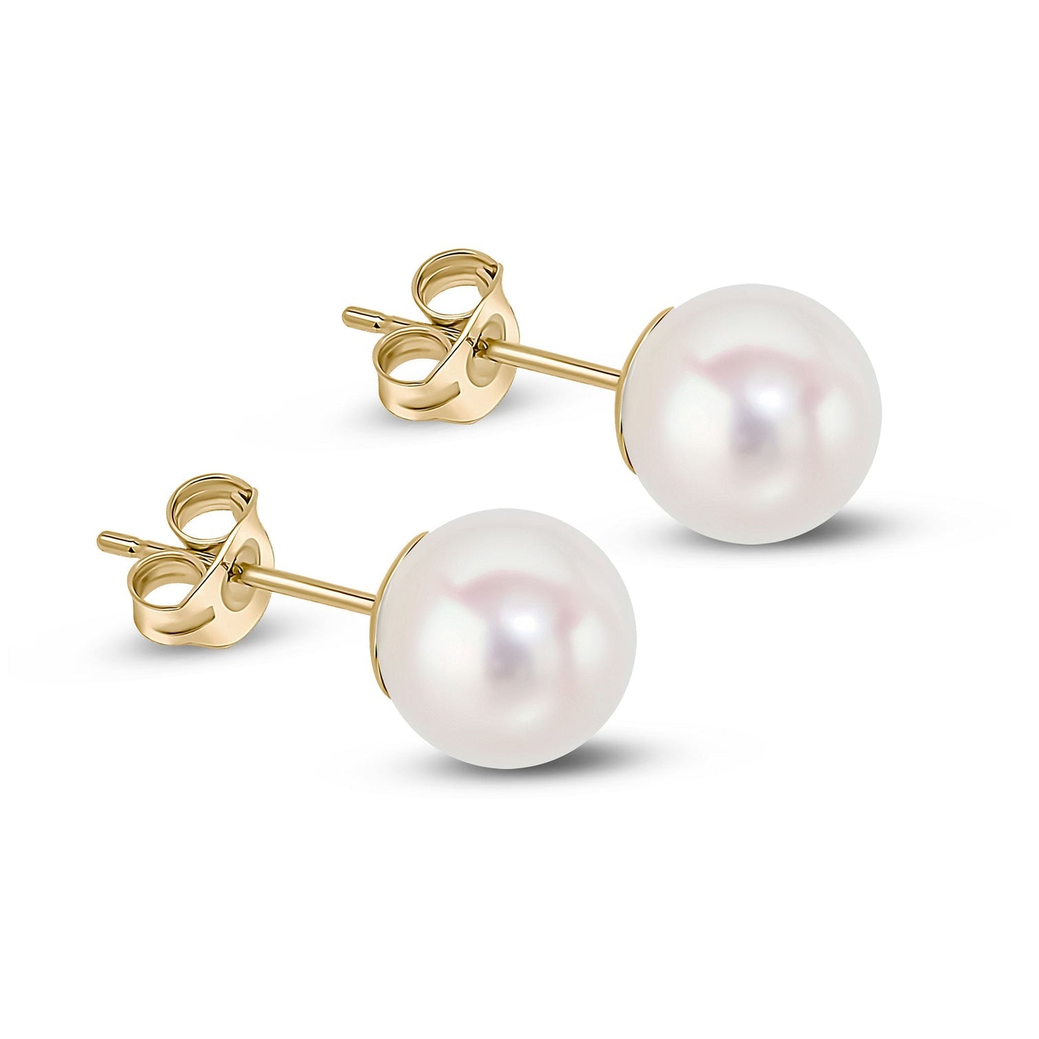 Real Pearl Stud Earrings