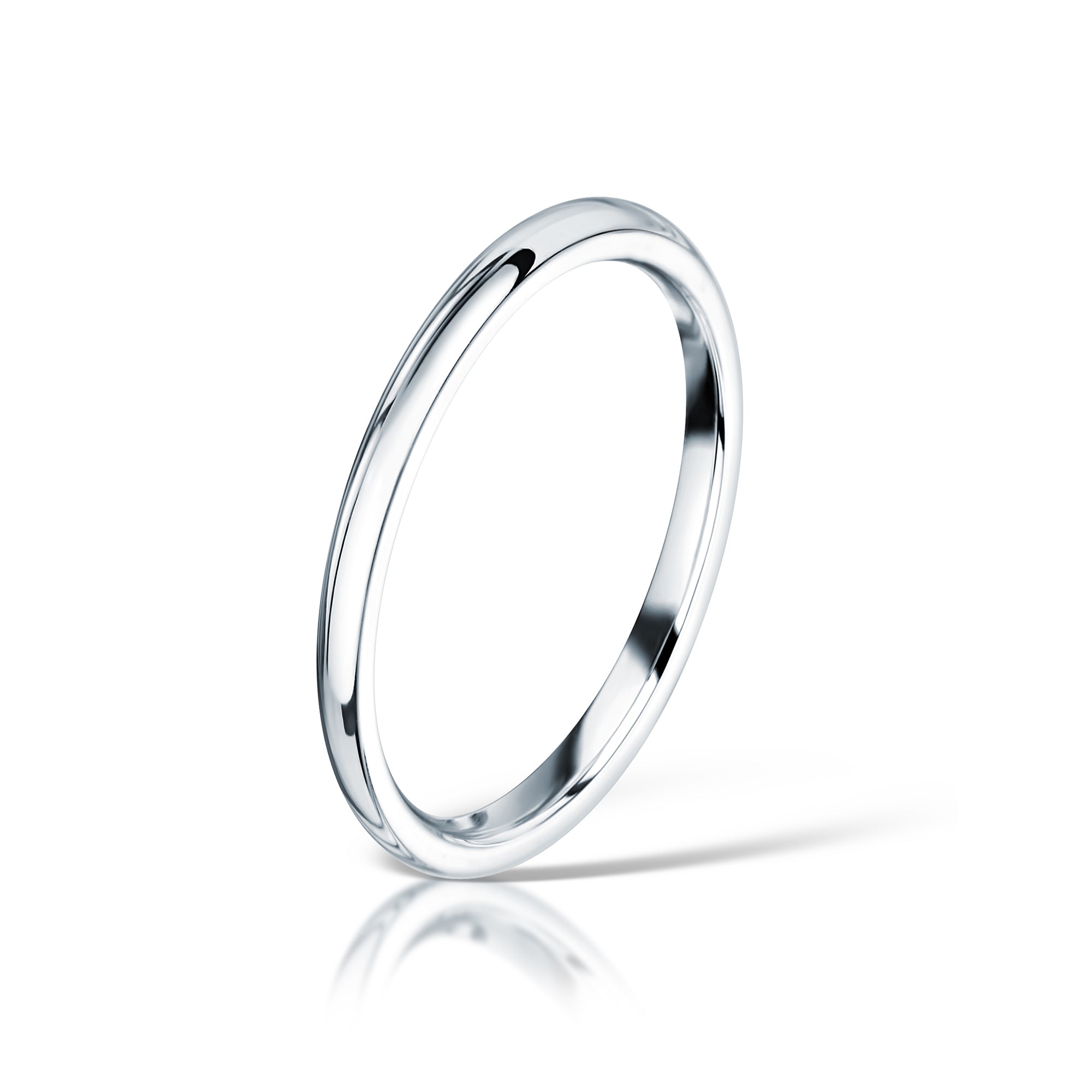 1.5mm Wedding Band in Platinum