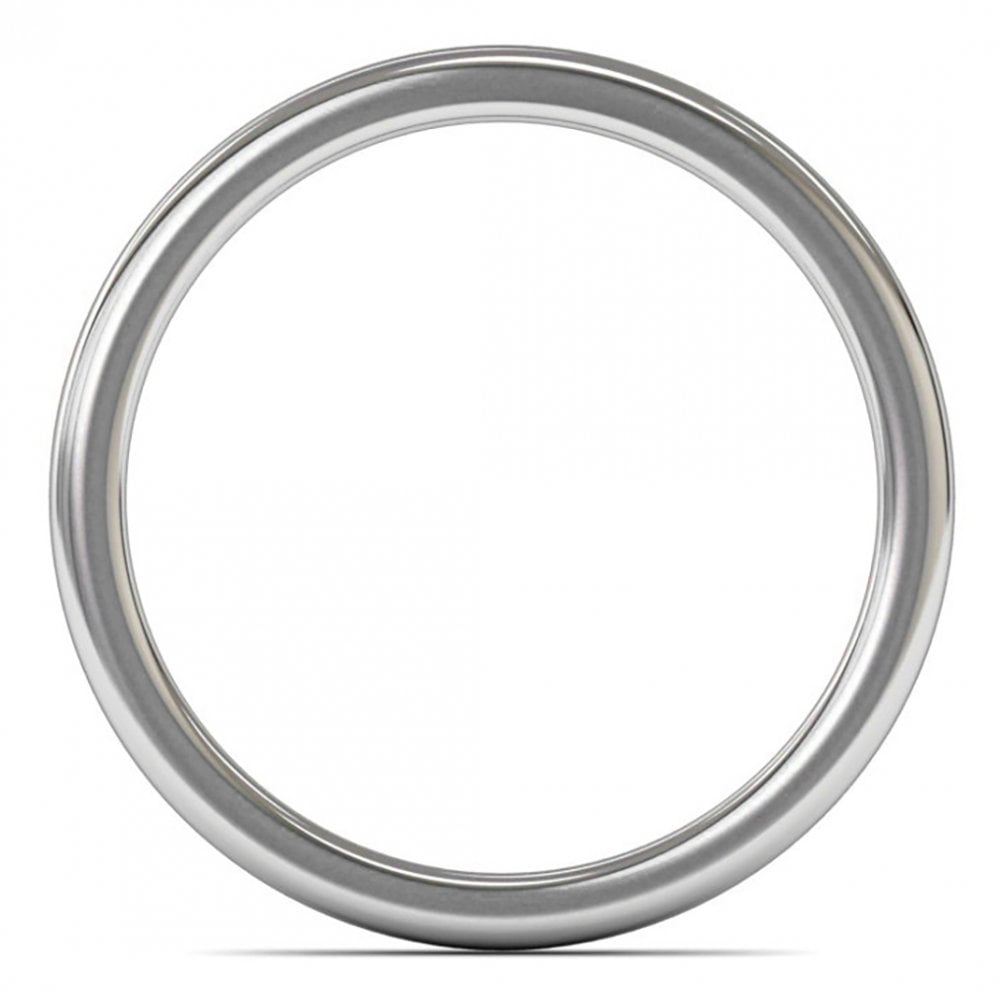 2mm platinum wedding band side image
