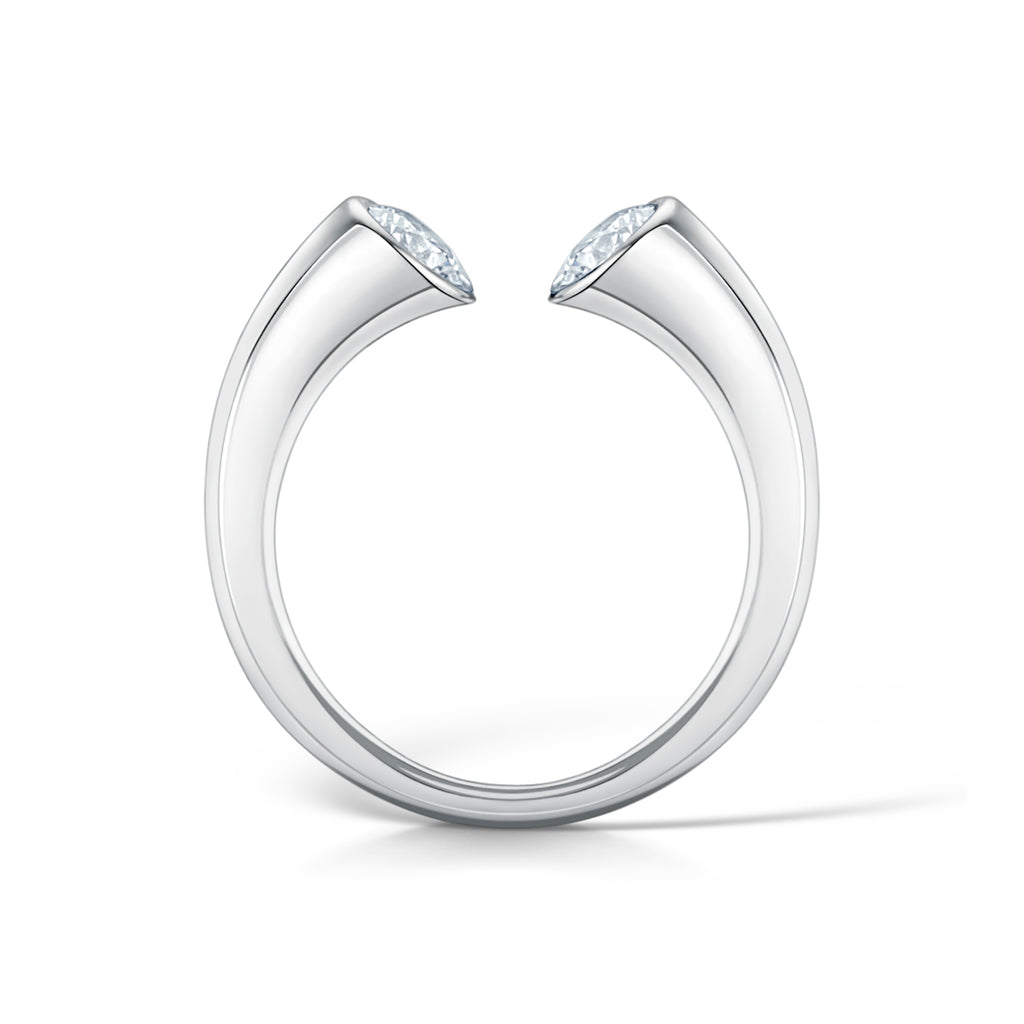 Two Stone Diamond Ring - Side View