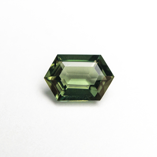0.87ct Green Sapphire in Hexagonal Shape.