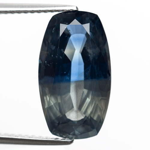 7.27ct Bi-Colour Cushion Cut Sapphire