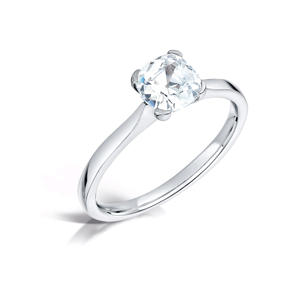 Cushion Cut Diamond Engagement Ring